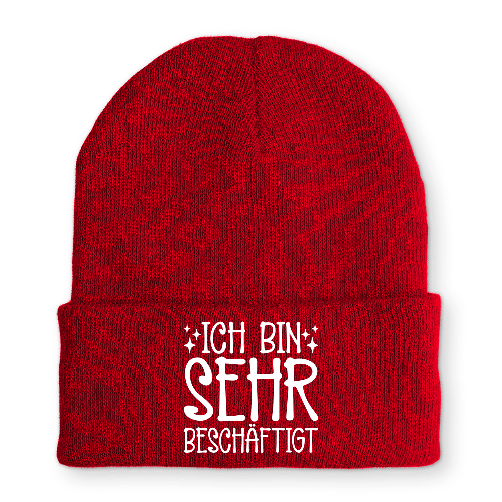 Mütze Ich bin sehr beschäftigt - Schwarzer - Kaffee