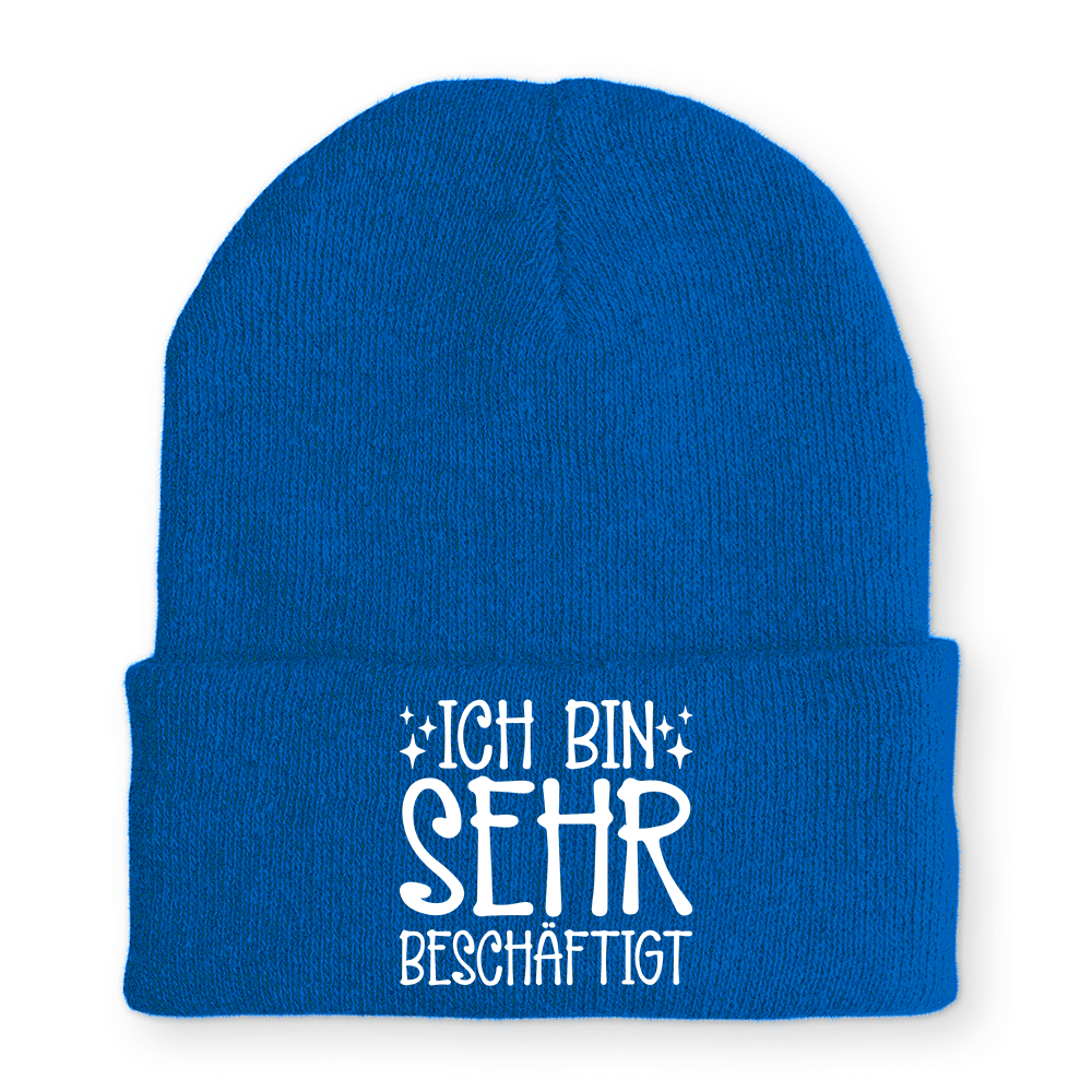 Mütze Ich bin sehr beschäftigt - Schwarzer - Kaffee