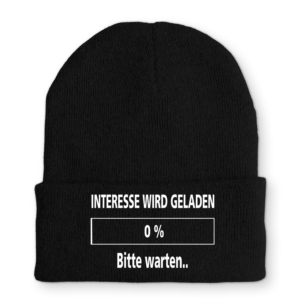 Mütze Interesse wird geladen bitte warten - Schwarzer - Kaffee