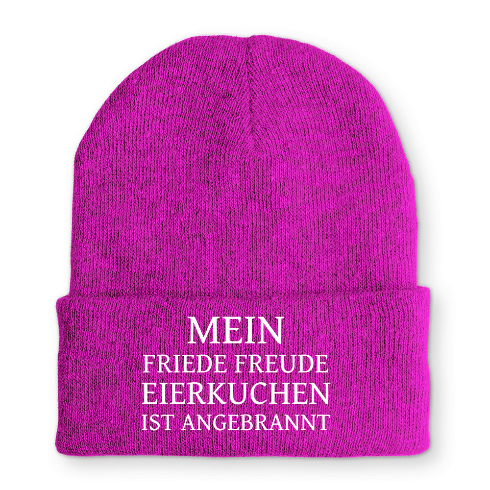 Mütze Mein Friede Freude Eierkuchen - Schwarzer - Kaffee