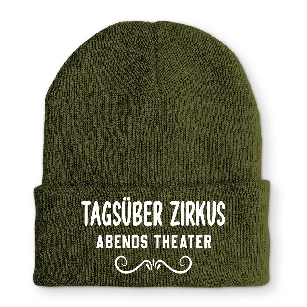 Mütze Tagsüber Zirkus Abends Theater - Schwarzer - Kaffee