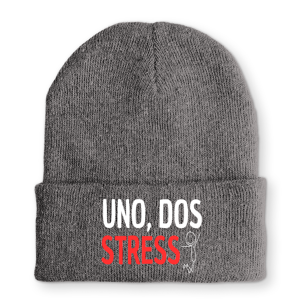 Mütze UNO, DOS STRESS - Schwarzer - Kaffee
