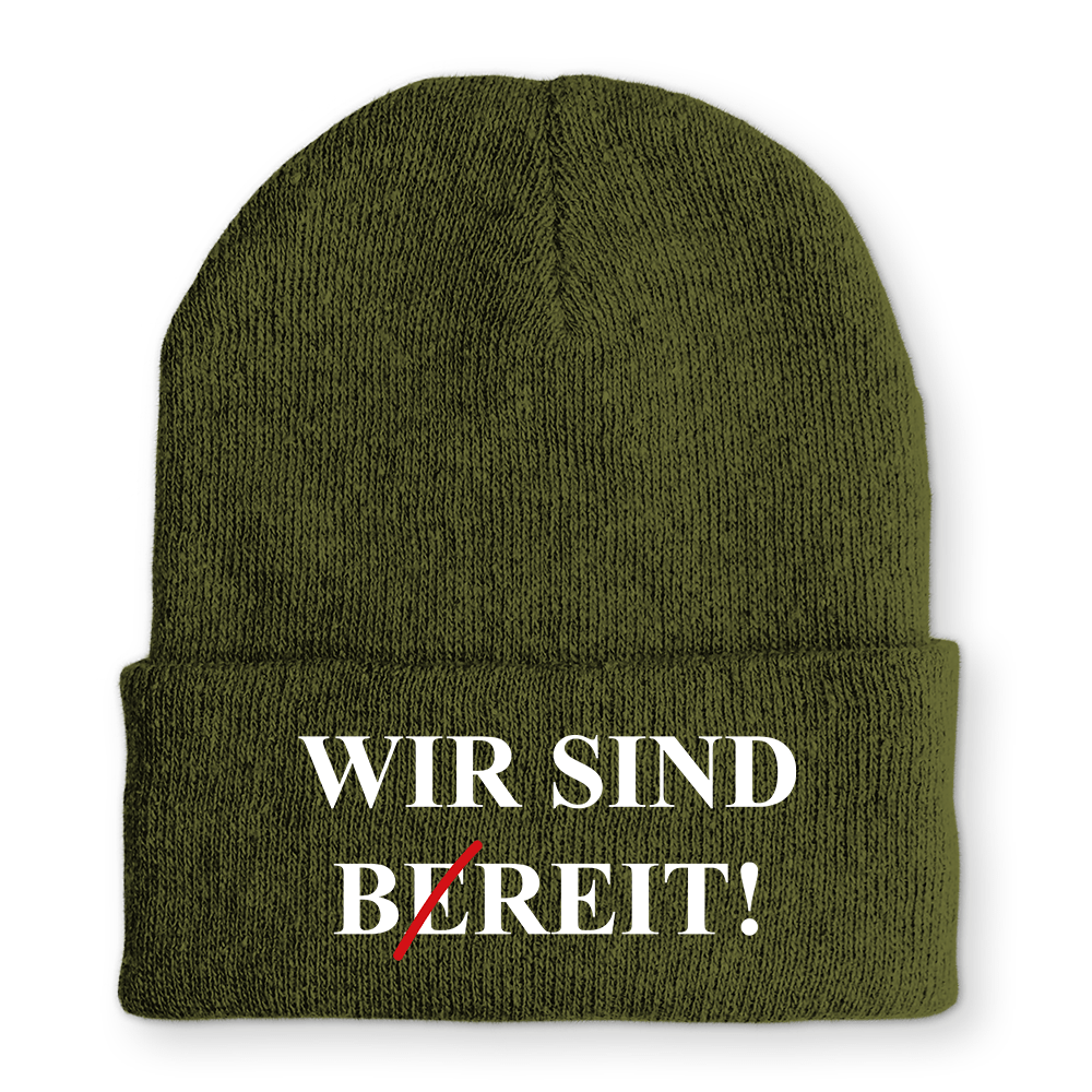 Mütze Wir sind bereit - Schwarzer - Kaffee