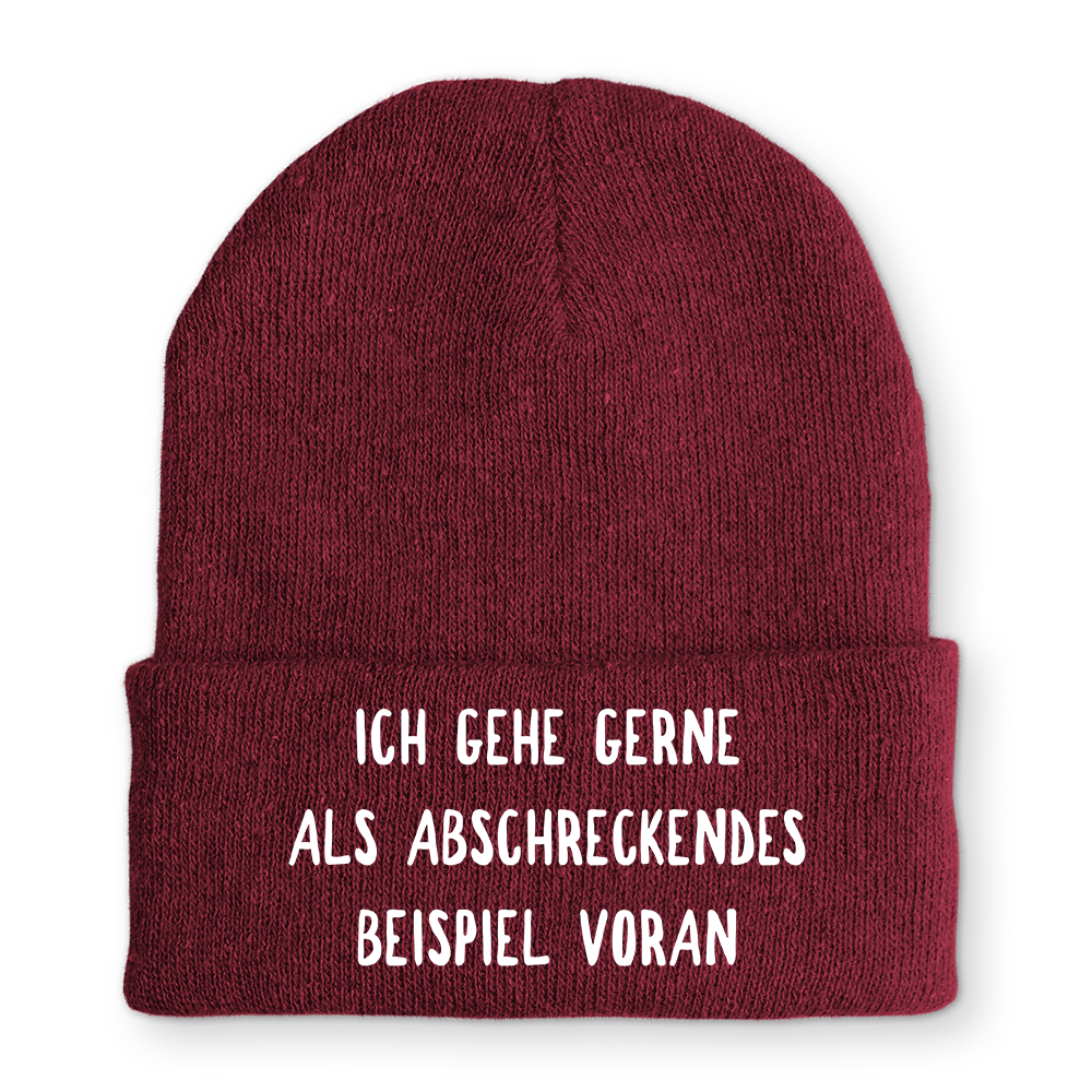 Mütze Abschreckendes Beispiel