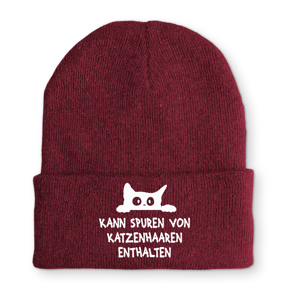 Mütze Kann spuren von Katzenhaaren enthalten