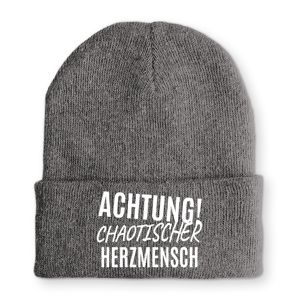 Mütze Achtung chaotischer Herzmensch