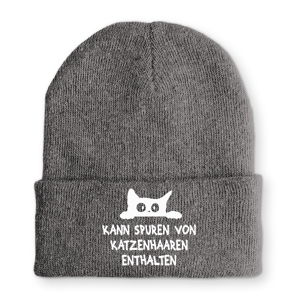 Mütze Kann spuren von Katzenhaaren enthalten
