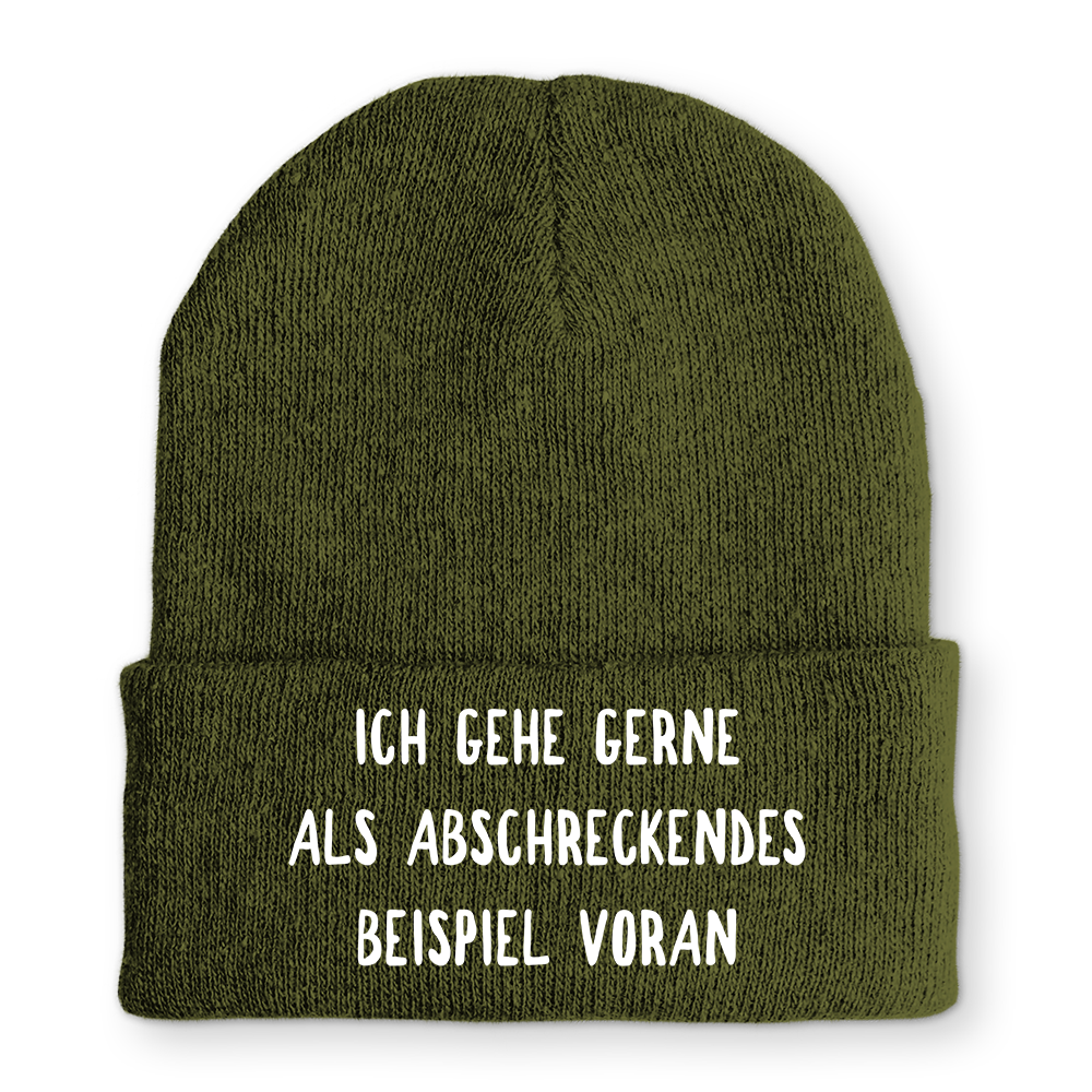 Mütze Abschreckendes Beispiel
