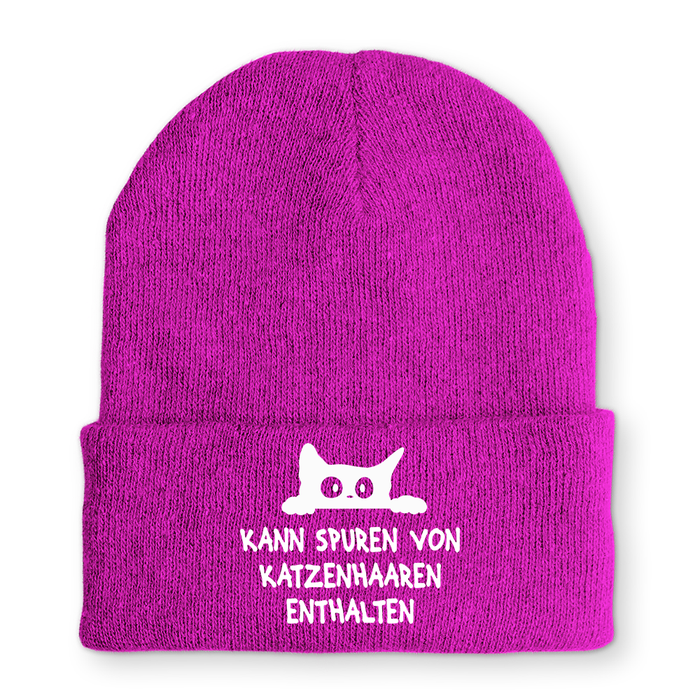 Mütze Kann spuren von Katzenhaaren enthalten