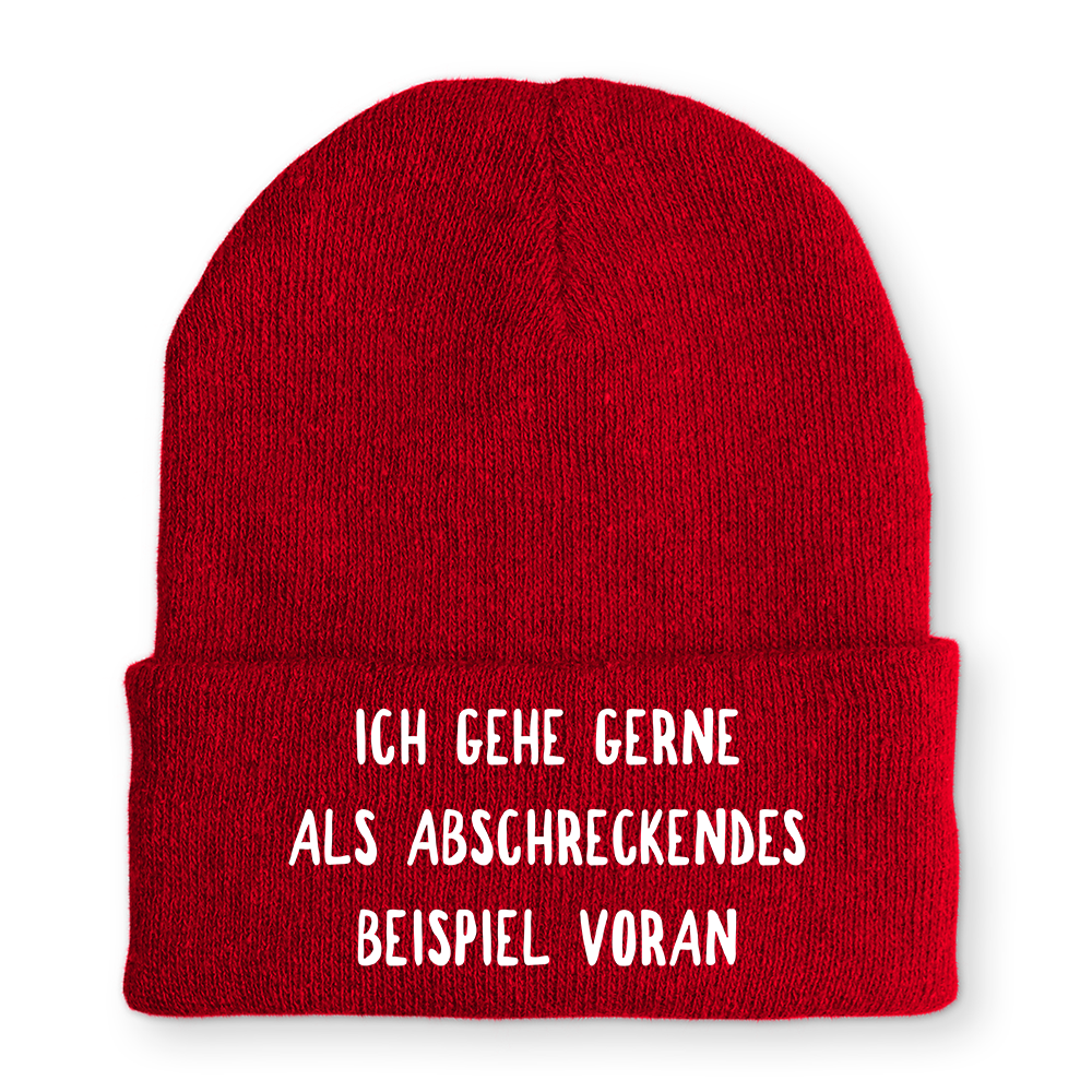 Mütze Abschreckendes Beispiel