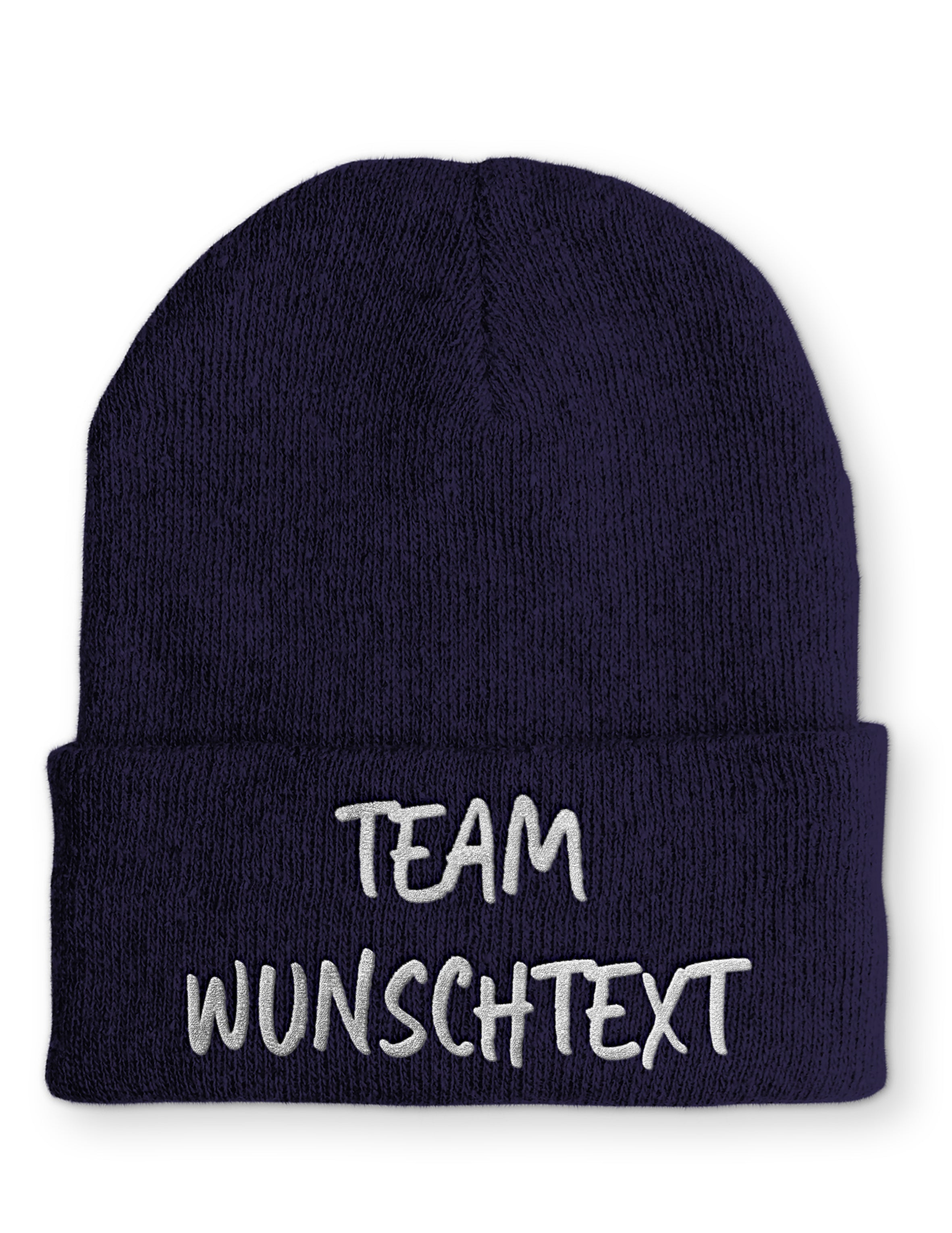 Mütze Team "Wunschtext"