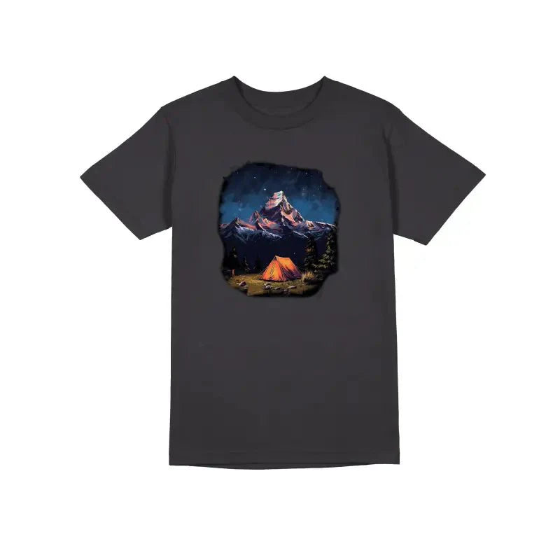 Night Tent Outdoor Camper Herren Unisex T-Shirt - tshirtladen -