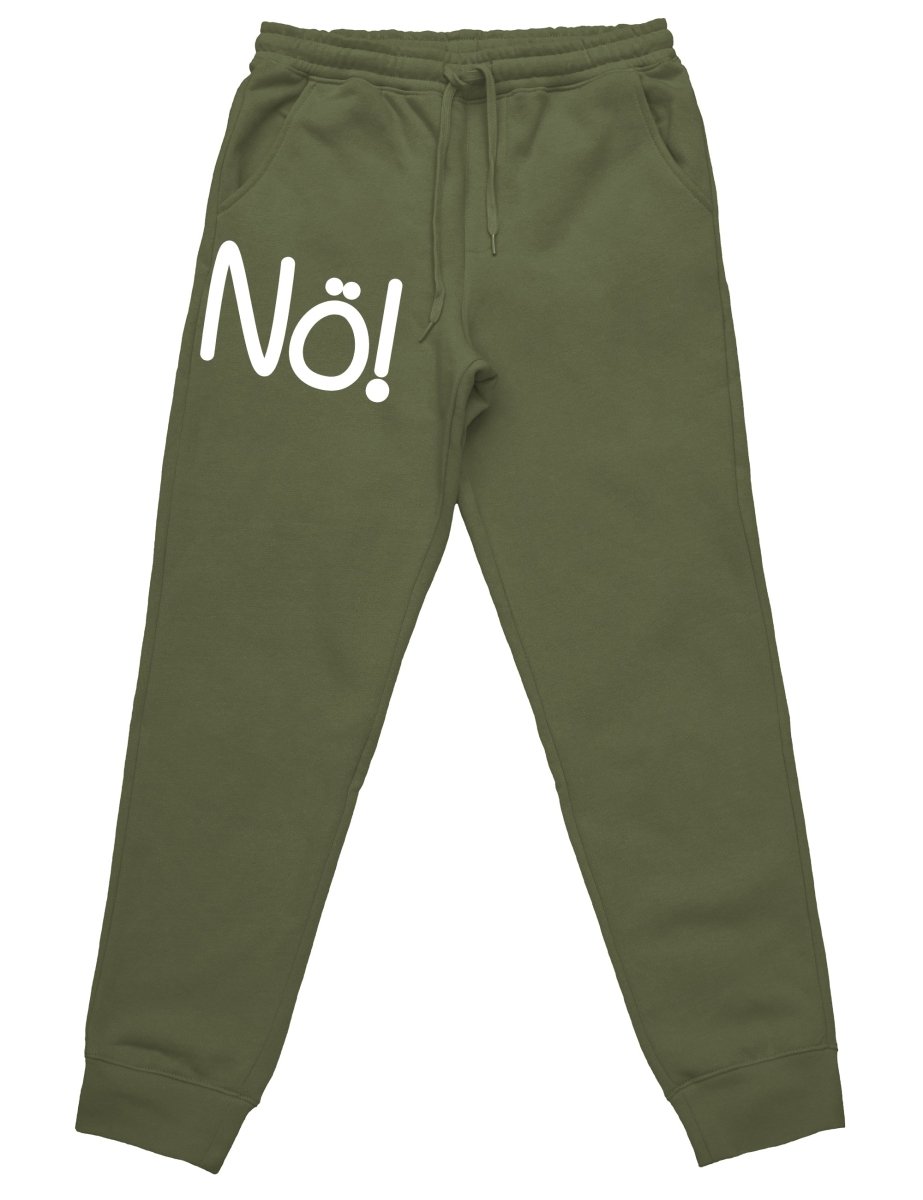 Nö! Jogginghose mit lustigem Spruch - Schwarzer - Kaffee