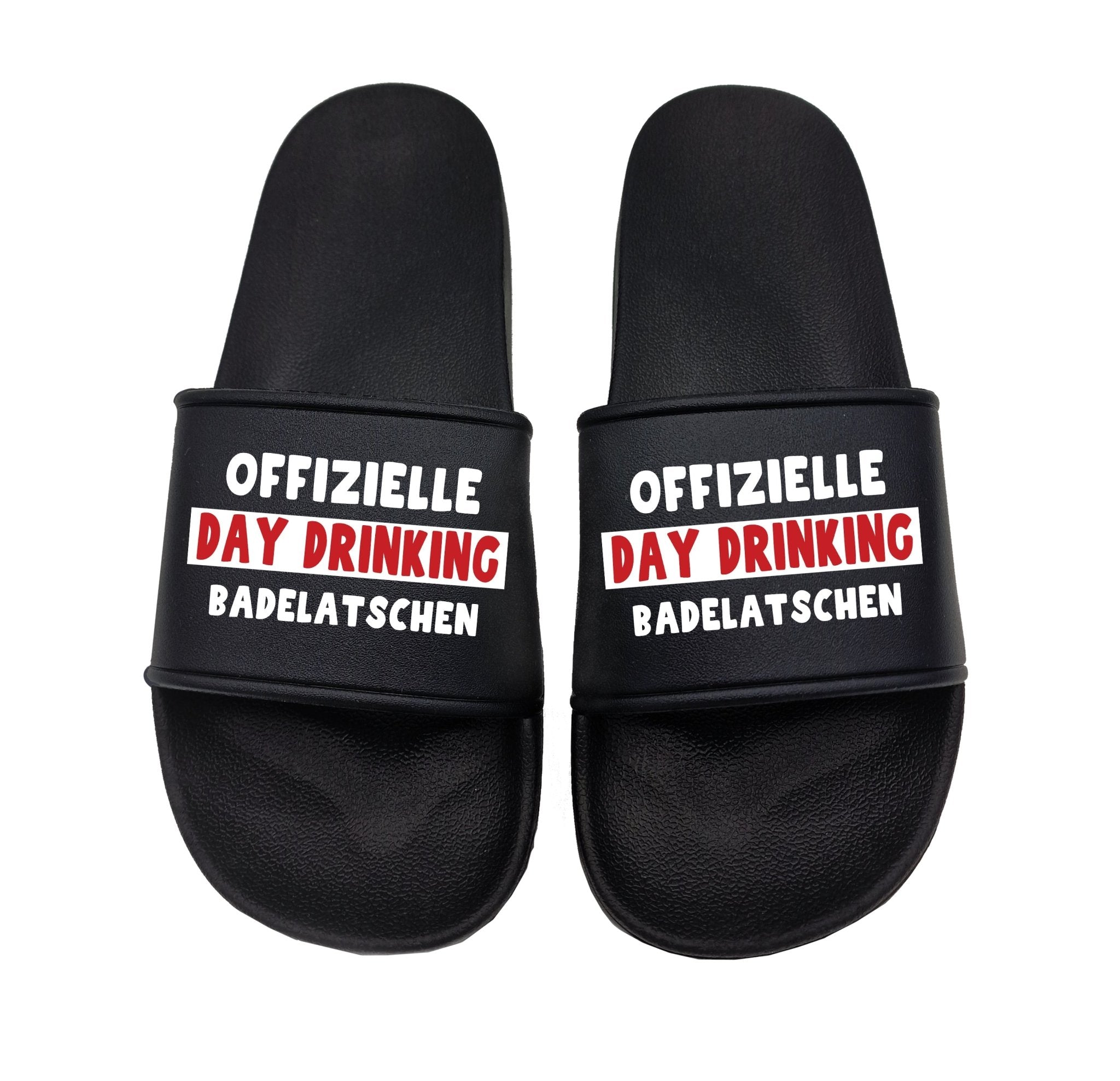 Offizielle Day Drinking Badelatschen perfekt für Urlaub und Strand - tshirtladen - Badelatschen