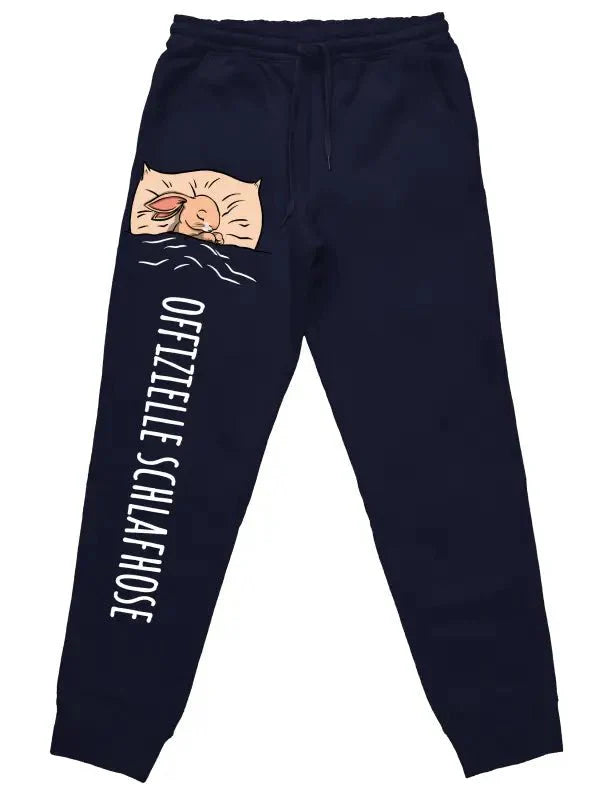 Offizielle Schlafhose "Hase" Jogginghose mit lustigem Spruch - tshirtladen - 