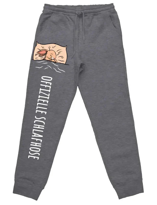 Offizielle Schlafhose "Hase" Jogginghose mit lustigem Spruch - tshirtladen - 