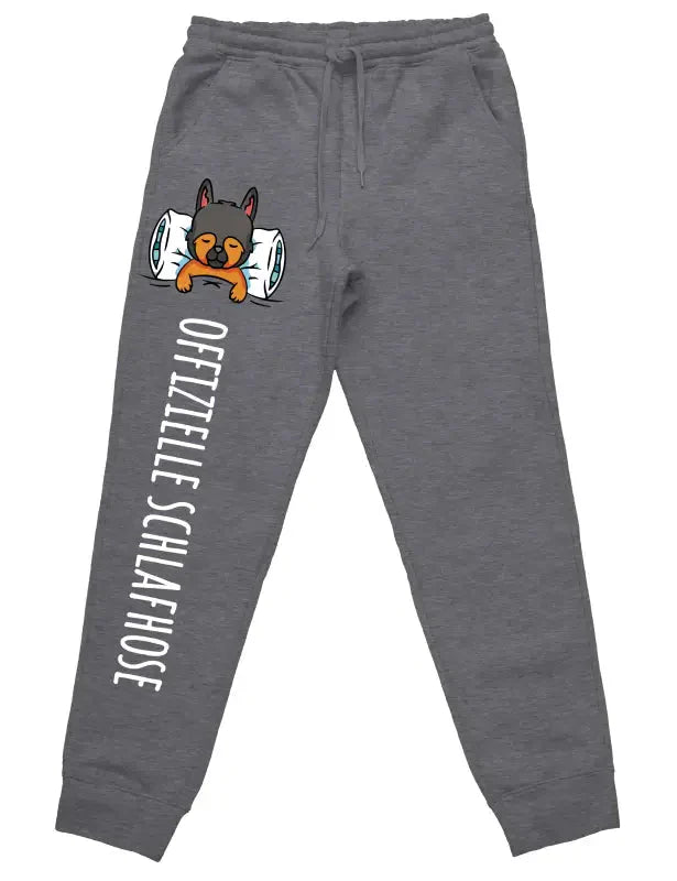 Offizielle Schlafhose "Hund" Jogginghose mit lustigem Spruch - tshirtladen - 