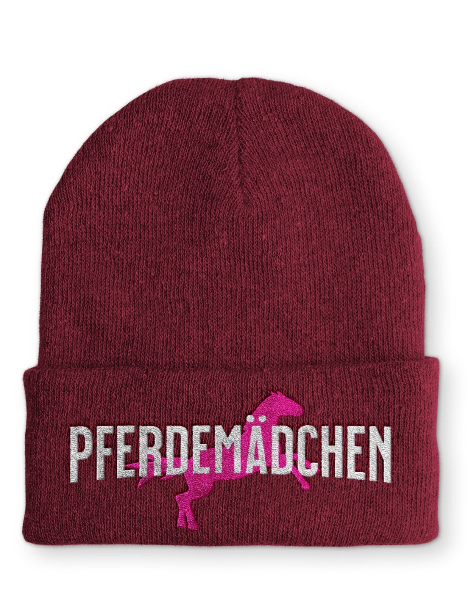Pferdemädchen Beanie Mütze mit Spruch - tshirtladen - Mütze