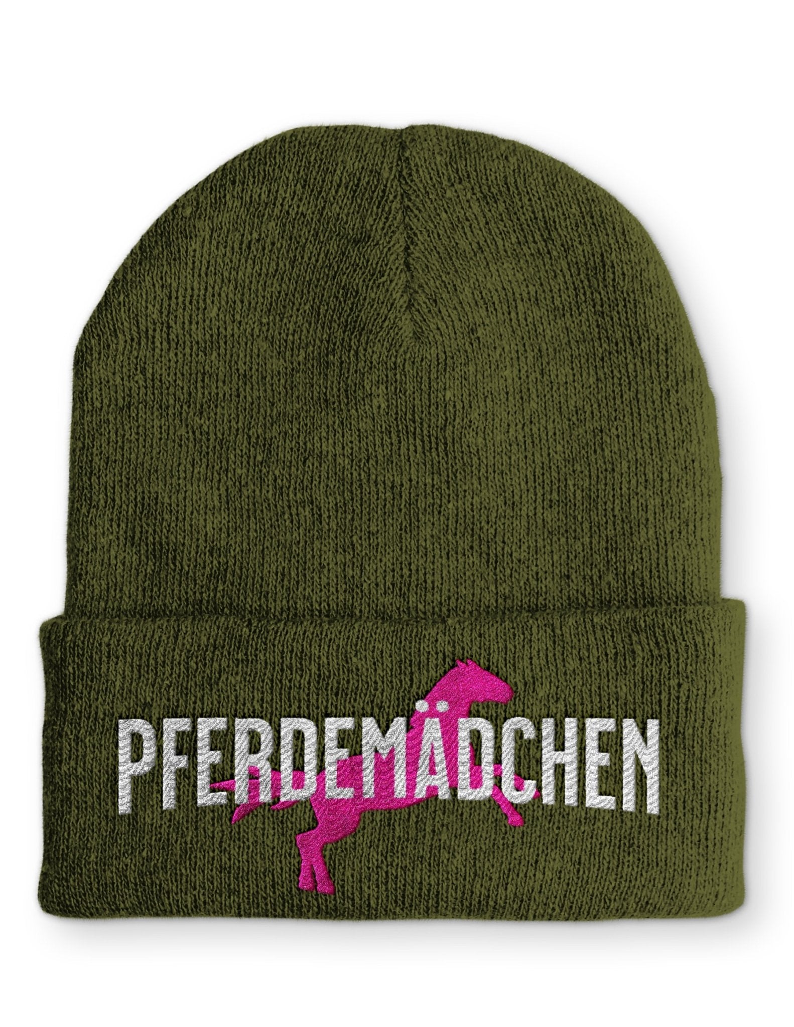 Pferdemädchen Beanie Mütze mit Spruch - tshirtladen - Mütze