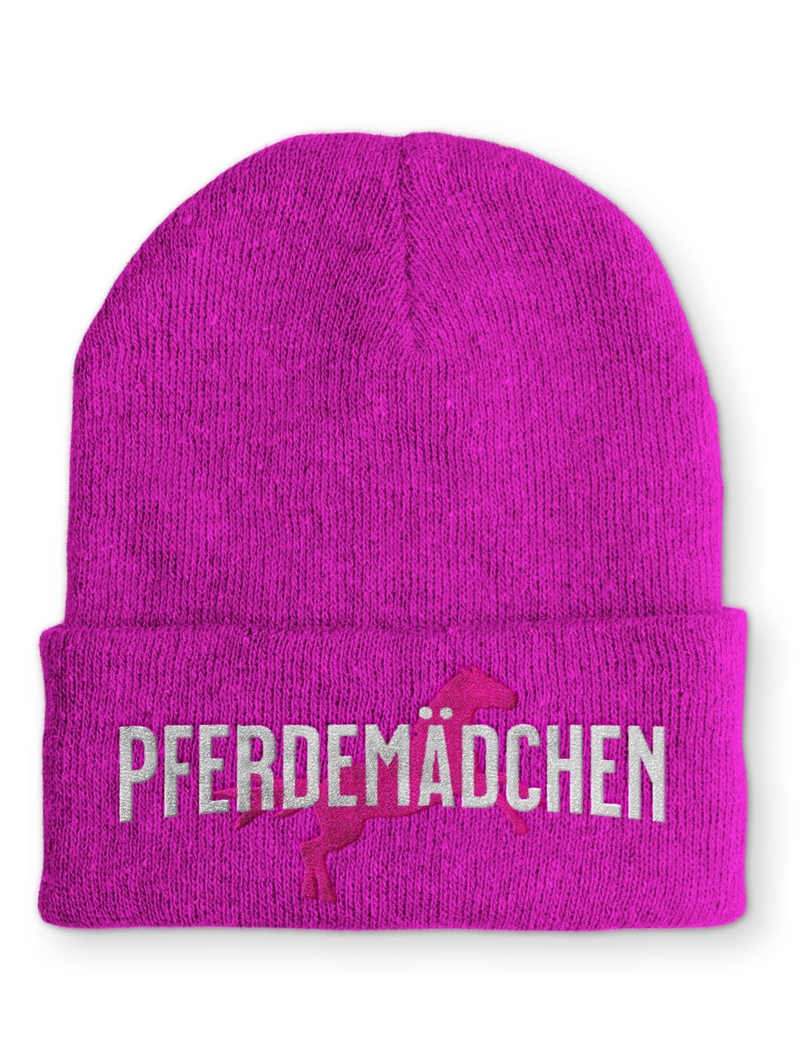 Pferdemädchen Beanie Mütze mit Spruch - tshirtladen - Mütze