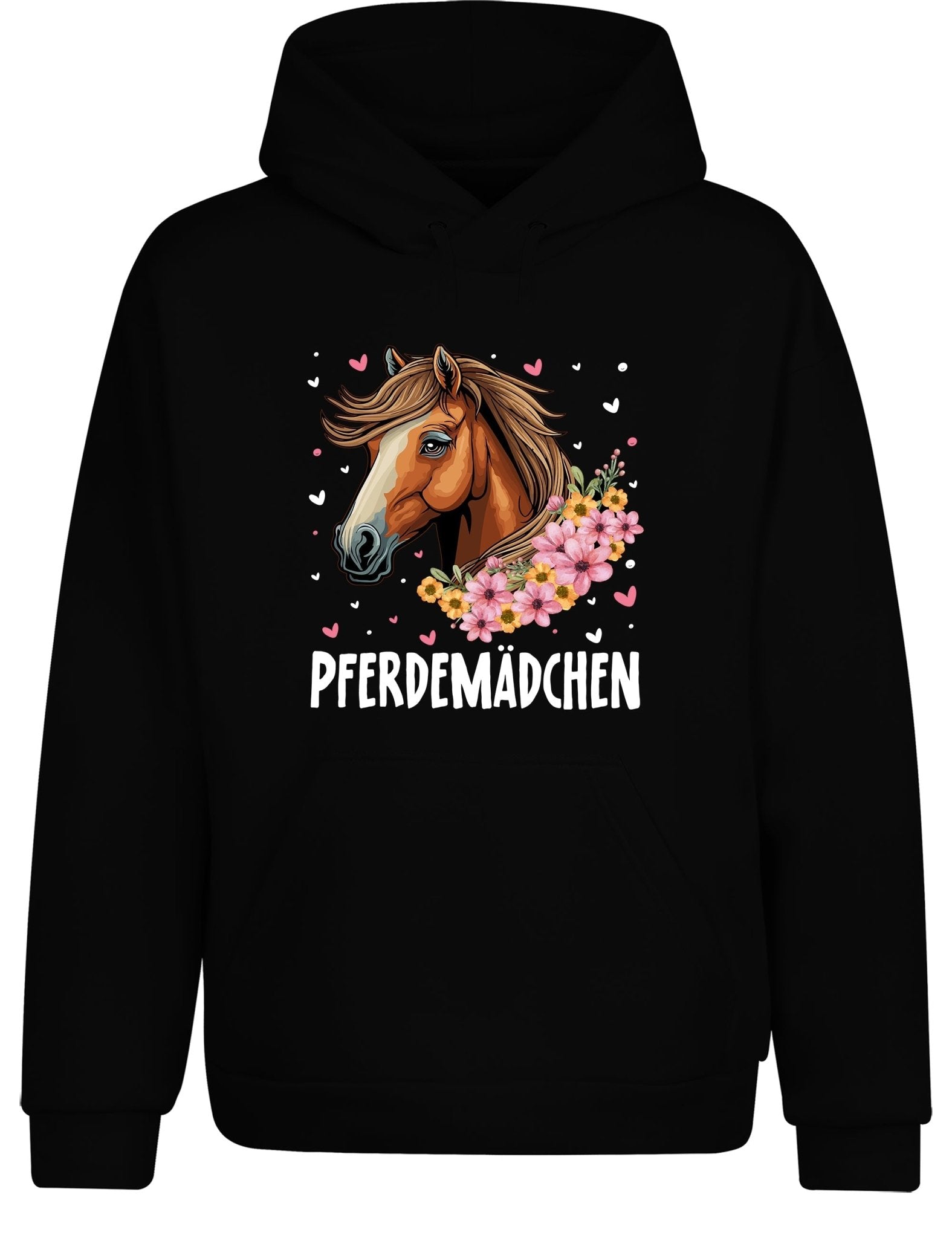 Pferdemädchen Statement Hoodie Kapuzenpullover Unisex - tshirtladen - Hoodie