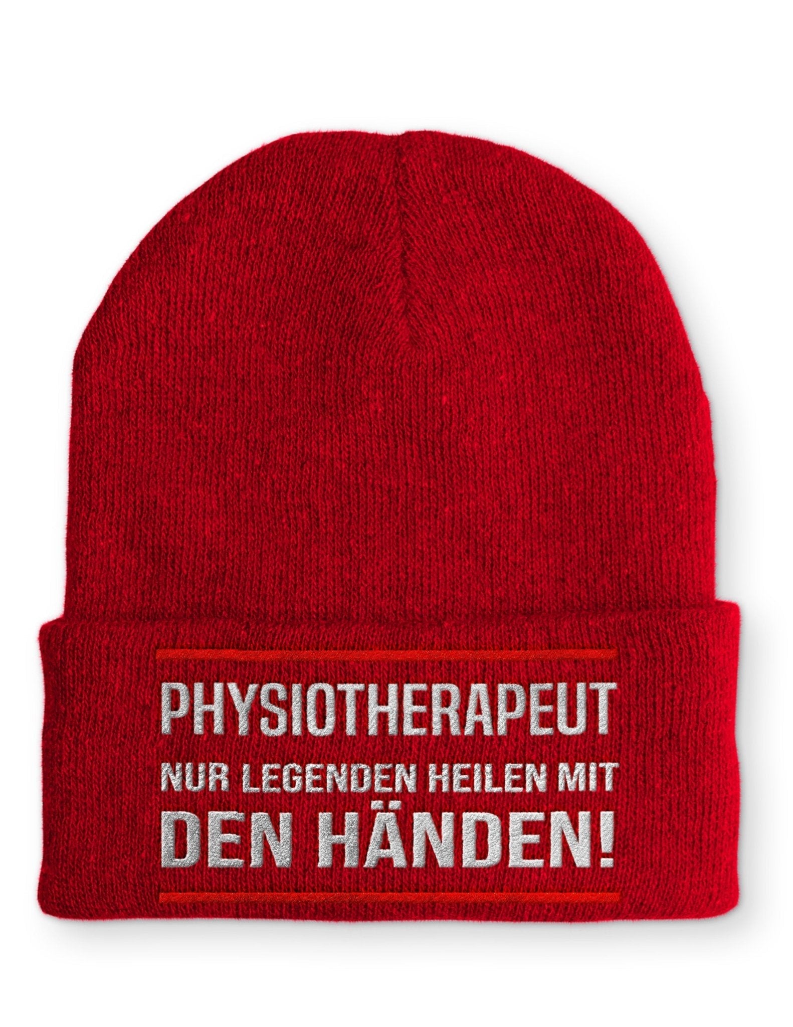 Physiotherapeut Beanie Mütze mit Spruch - tshirtladen - Mütze