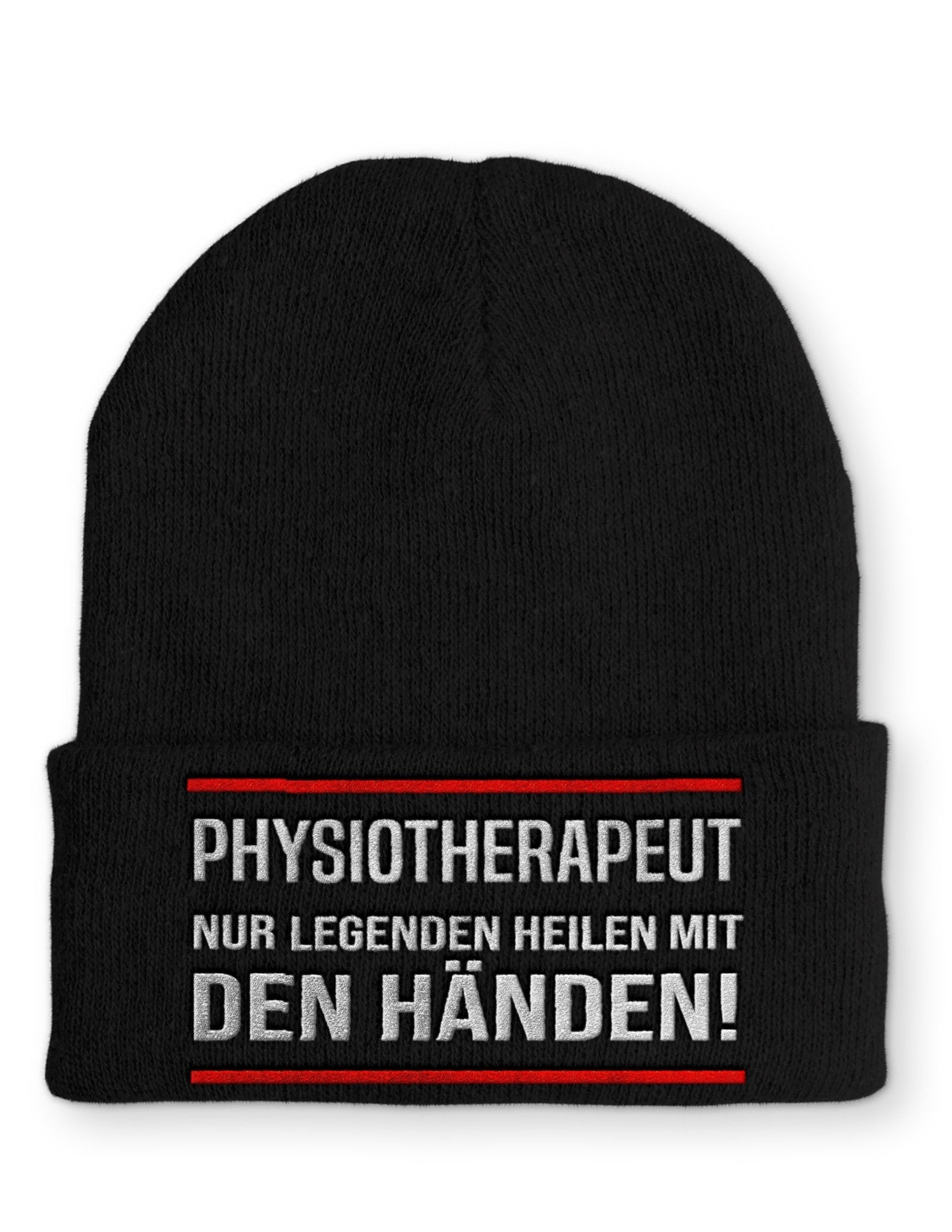 Physiotherapeut Beanie Mütze mit Spruch - tshirtladen - Mütze