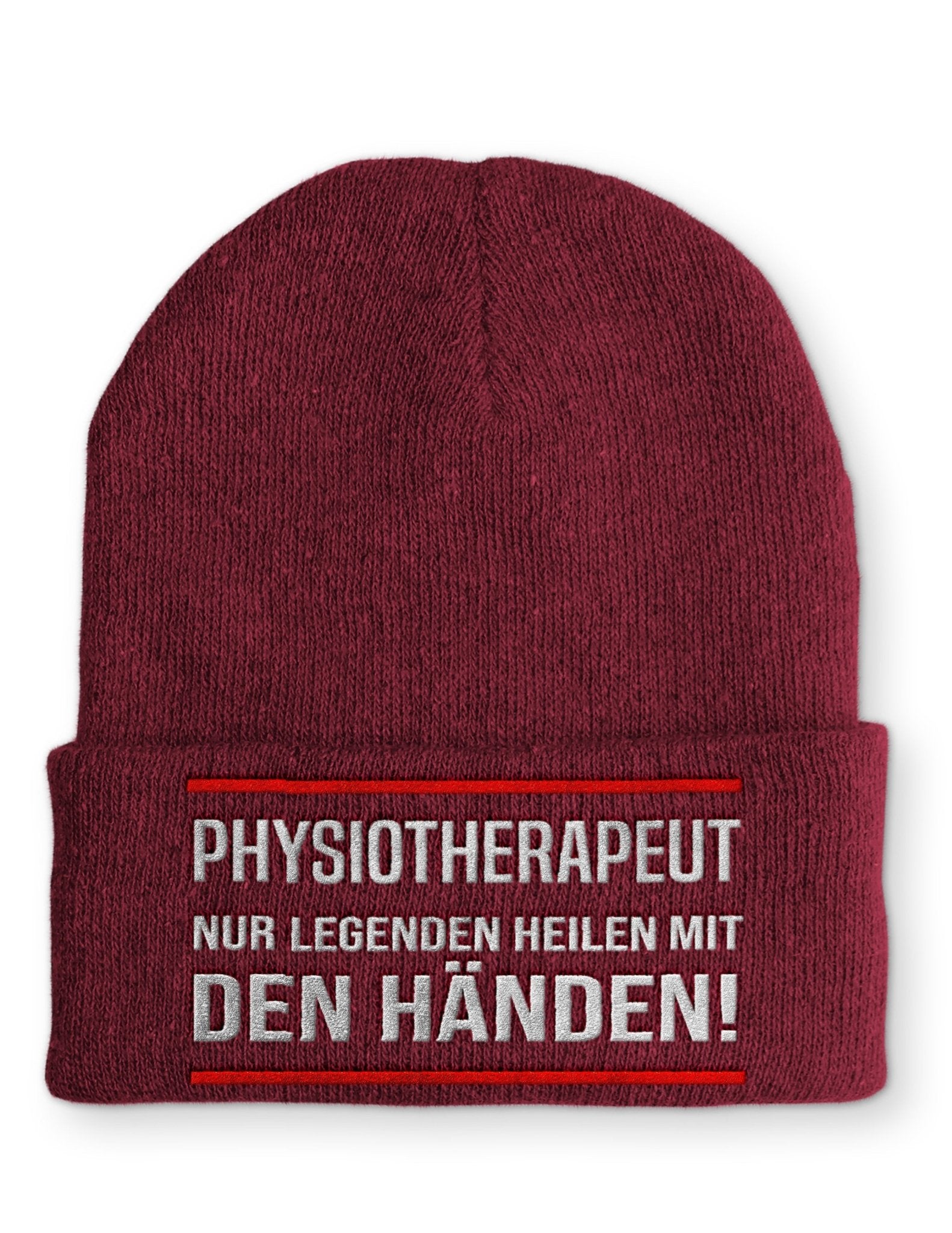 Physiotherapeut Beanie Mütze mit Spruch - tshirtladen - Mütze