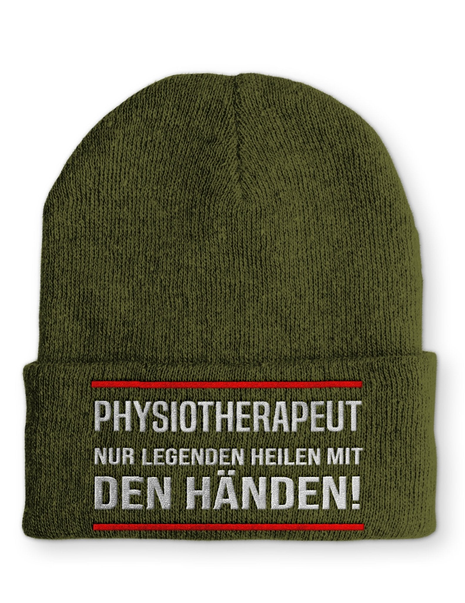 Physiotherapeut Beanie Mütze mit Spruch - tshirtladen - Mütze