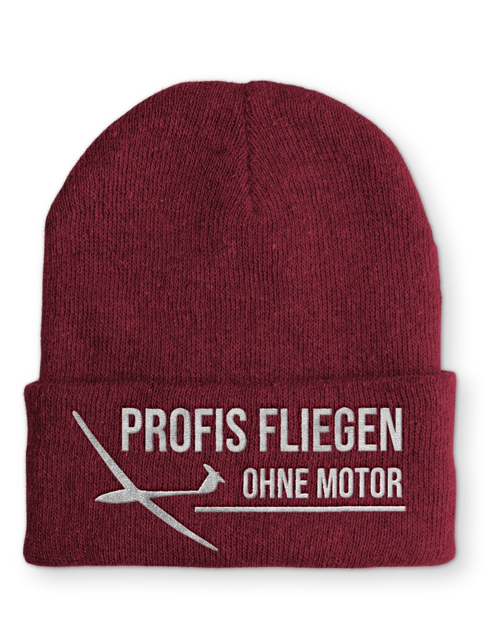 Profis fliegen ohne Motor Beanie Mütze mit Spruch - tshirtladen - Mütze