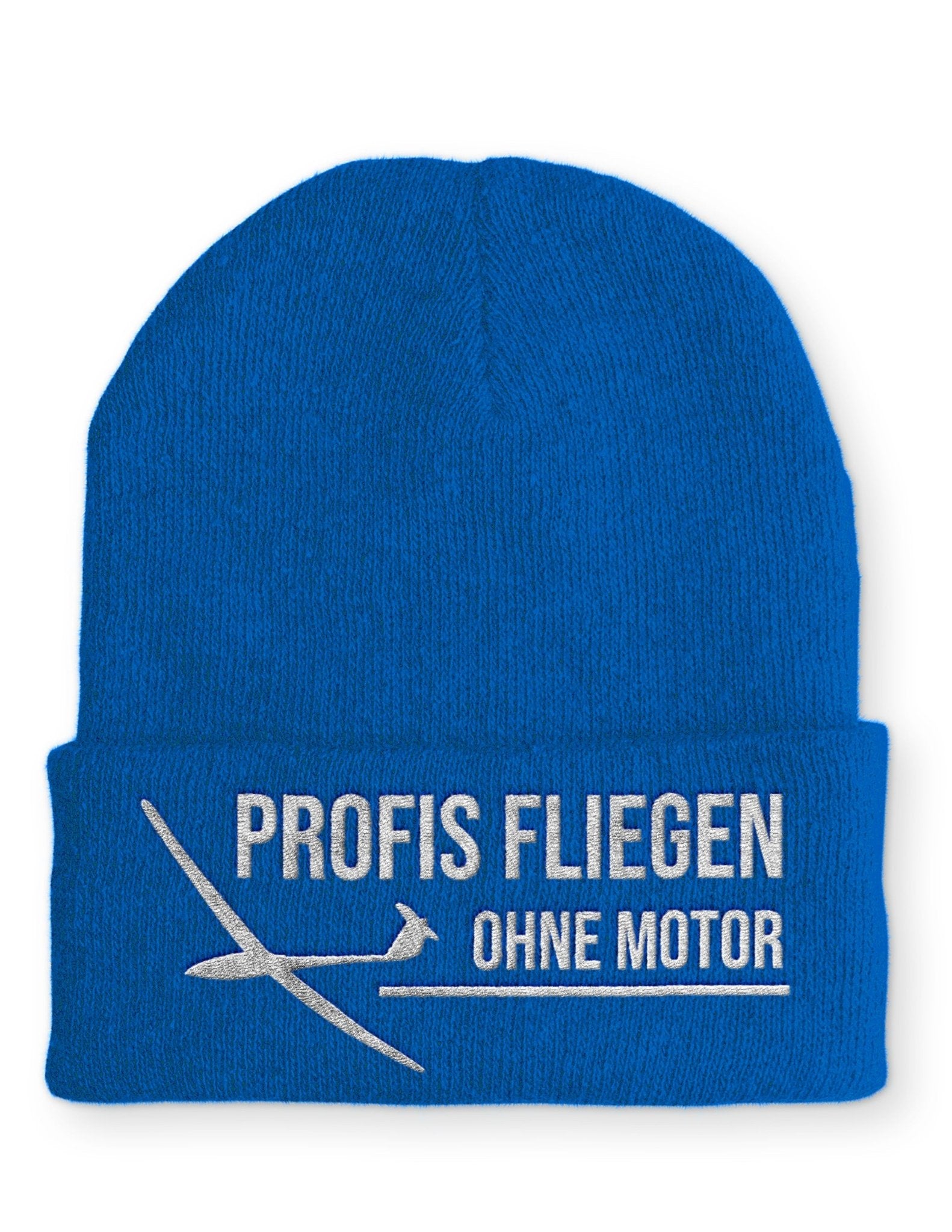 Profis fliegen ohne Motor Beanie Mütze mit Spruch - tshirtladen - Mütze