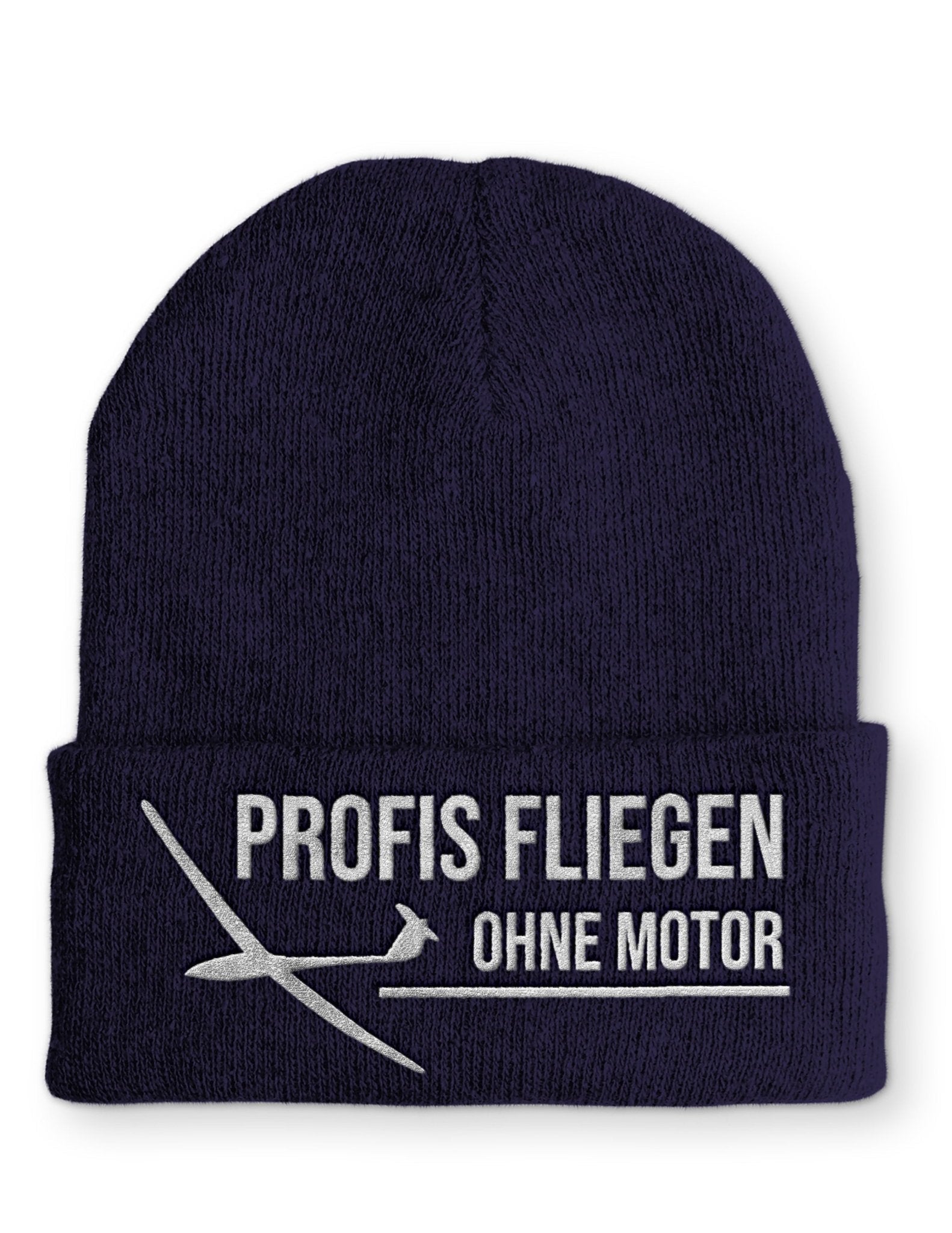 Profis fliegen ohne Motor Beanie Mütze mit Spruch - tshirtladen - Mütze