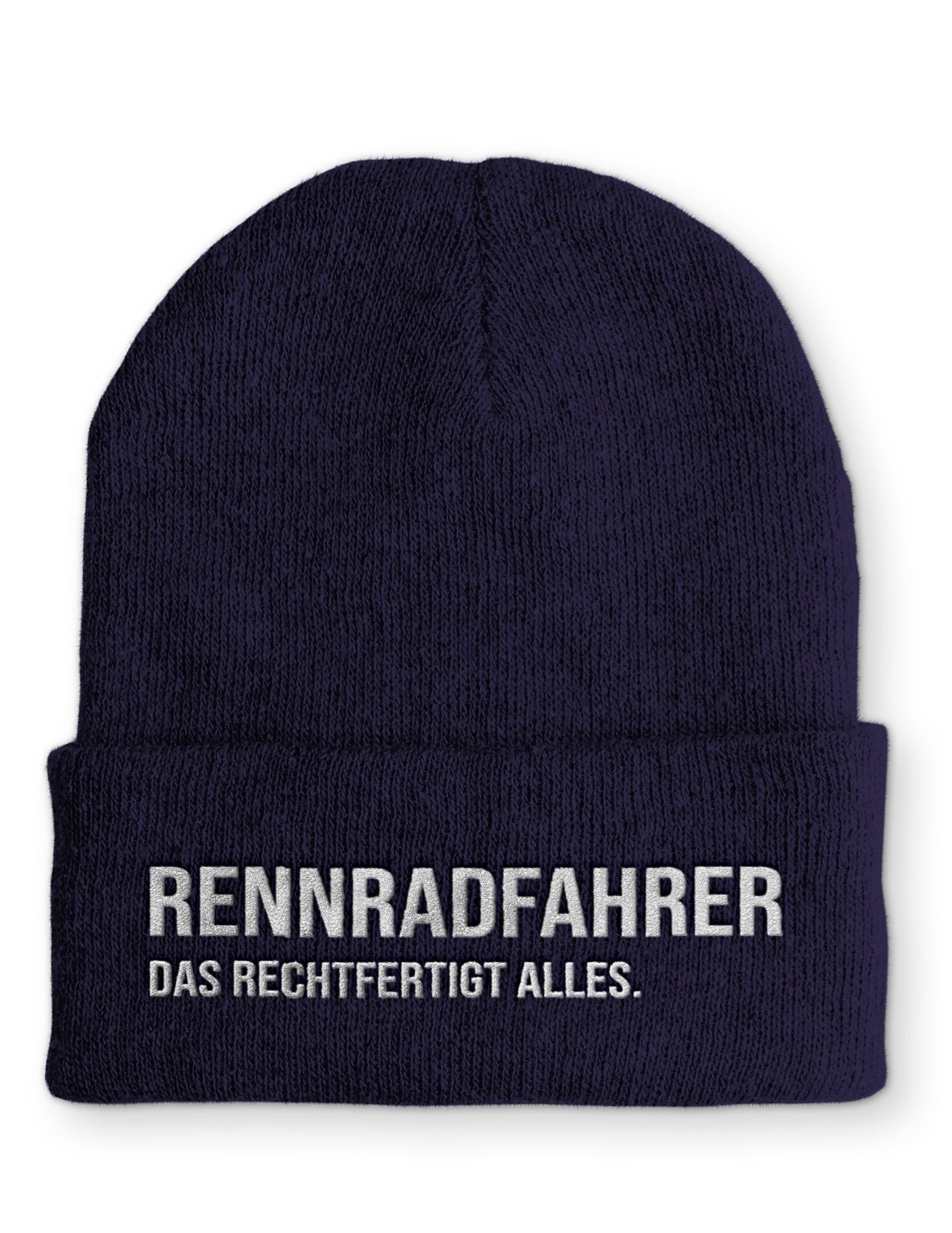 Radrennfahrer Beanie Mütze mit Spruch - tshirtladen - Mütze