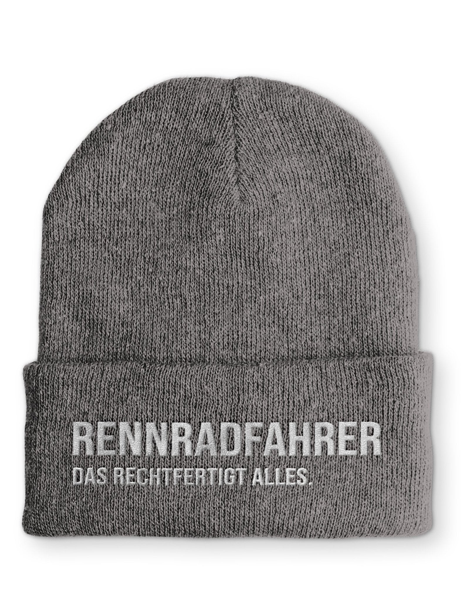 Radrennfahrer Beanie Mütze mit Spruch - tshirtladen - Mütze