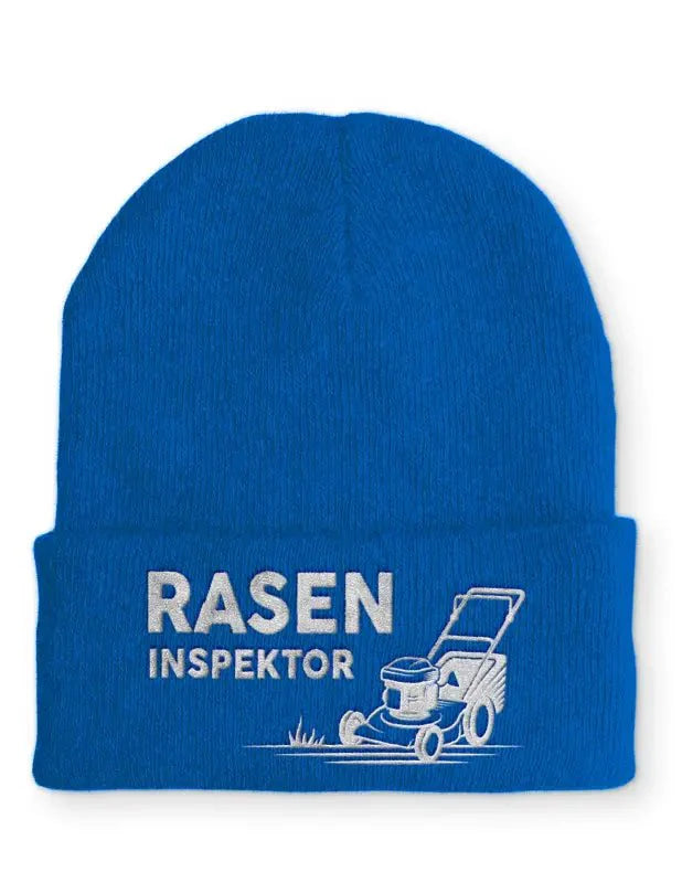 Rasen Inspektor Statement Beanie Mütze mit Spruch - tshirtladen - Mütze