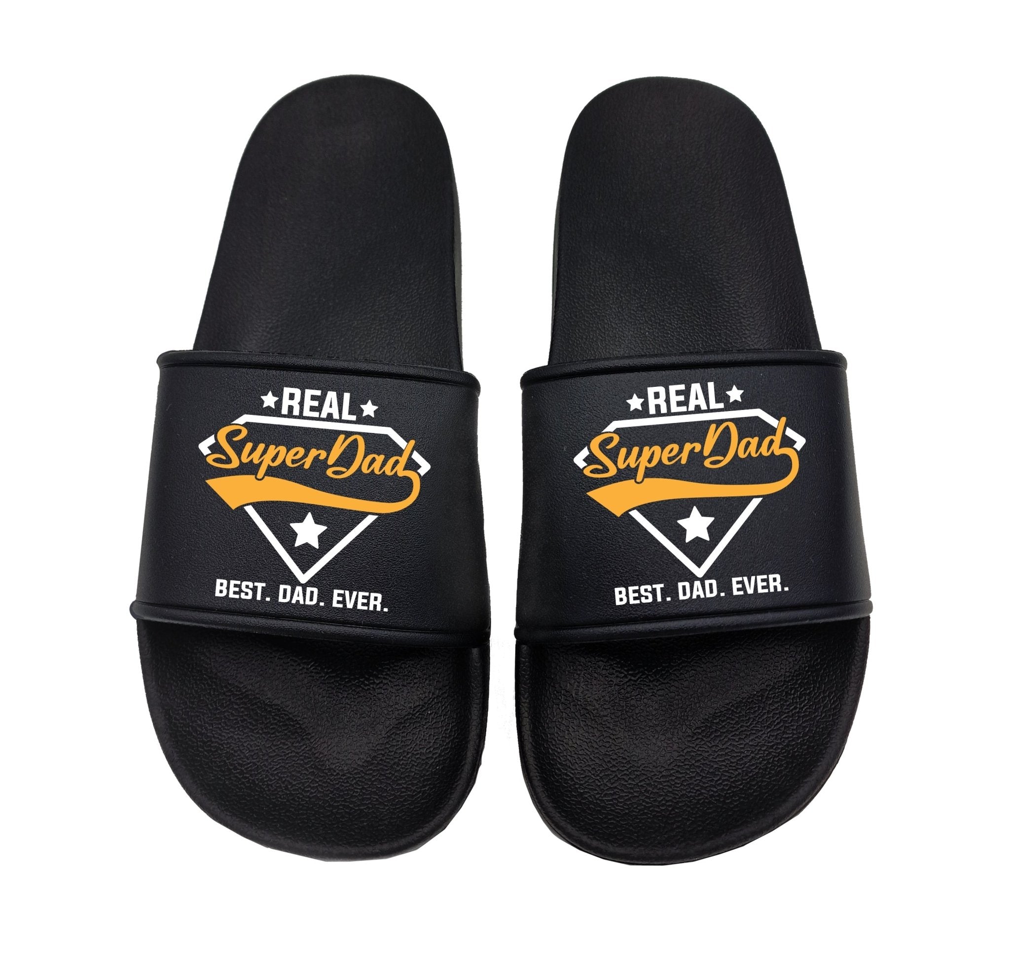 Real Super Dad Vatertag Badelatschen perfekt für Urlaub und Strand - tshirtladen - Badelatschen