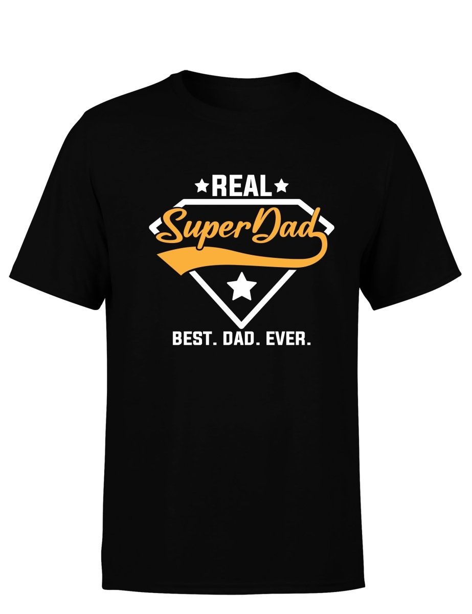 Real Super Dad Vatertag Herren T-Shirt - Schwarzer - Kaffee