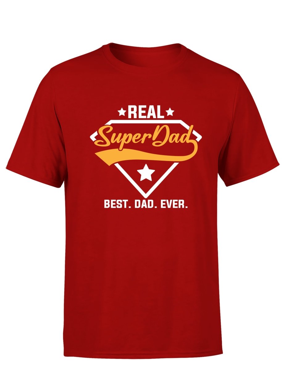 Real Super Dad Vatertag Herren T-Shirt - Schwarzer - Kaffee