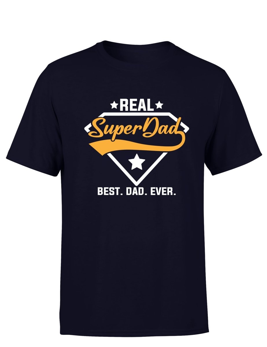 Real Super Dad Vatertag Herren T-Shirt - Schwarzer - Kaffee