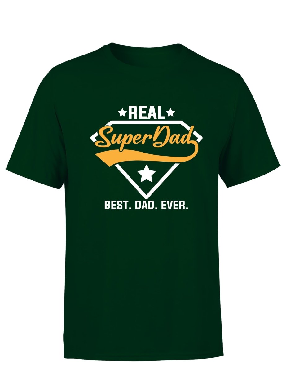 Real Super Dad Vatertag Herren T-Shirt - Schwarzer - Kaffee
