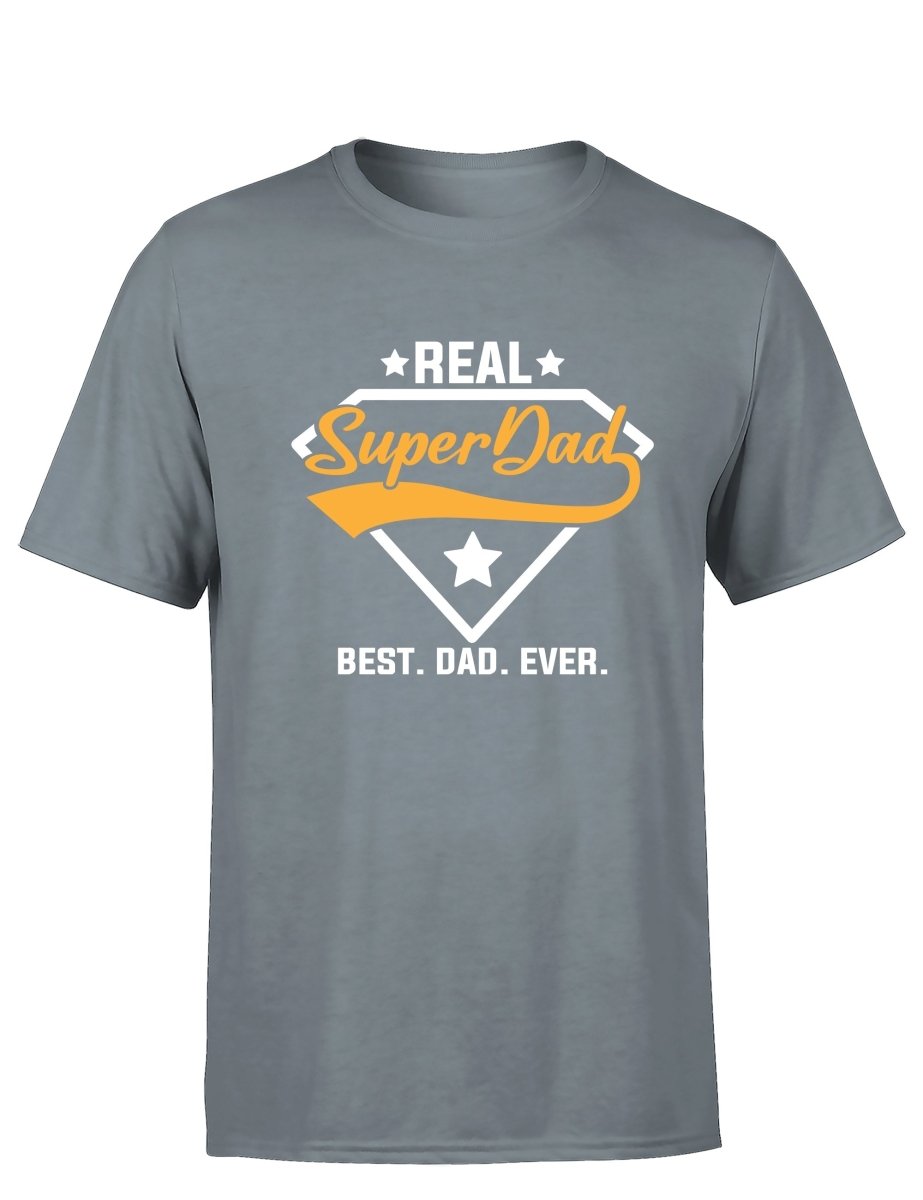 Real Super Dad Vatertag Herren T-Shirt - Schwarzer - Kaffee