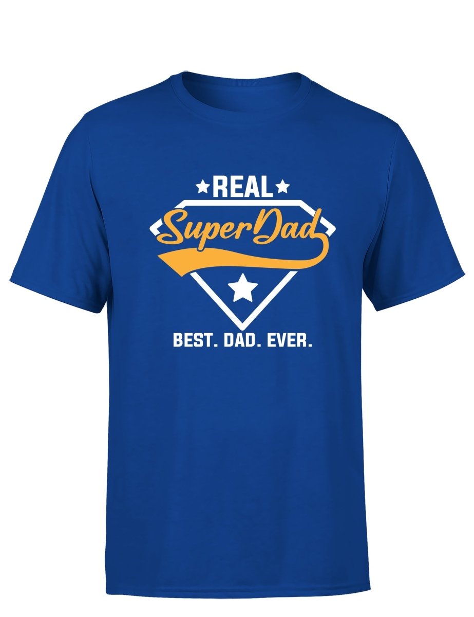 Real Super Dad Vatertag Herren T-Shirt - Schwarzer - Kaffee