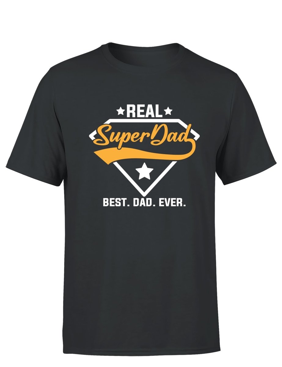 Real Super Dad Vatertag Herren T-Shirt - Schwarzer - Kaffee