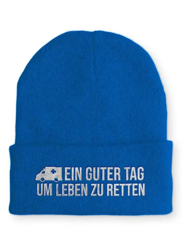 Sanitäter Statement Beanie Mütze mit Spruch - tshirtladen - Mütze