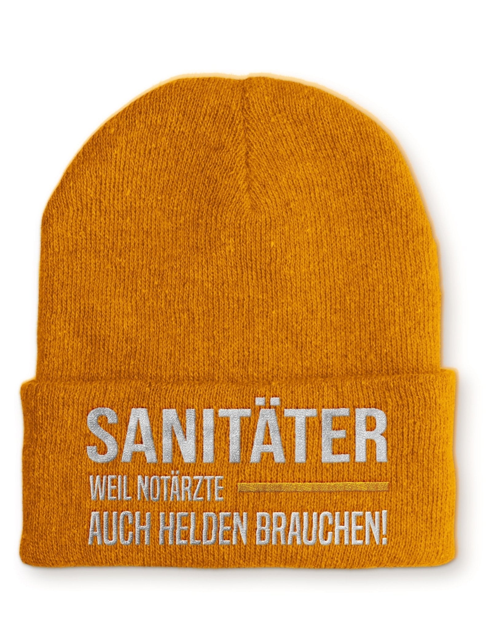 Sanitäter weil Notärzte Helden brauchen Beanie Mütze mit Spruch - tshirtladen - Mütze