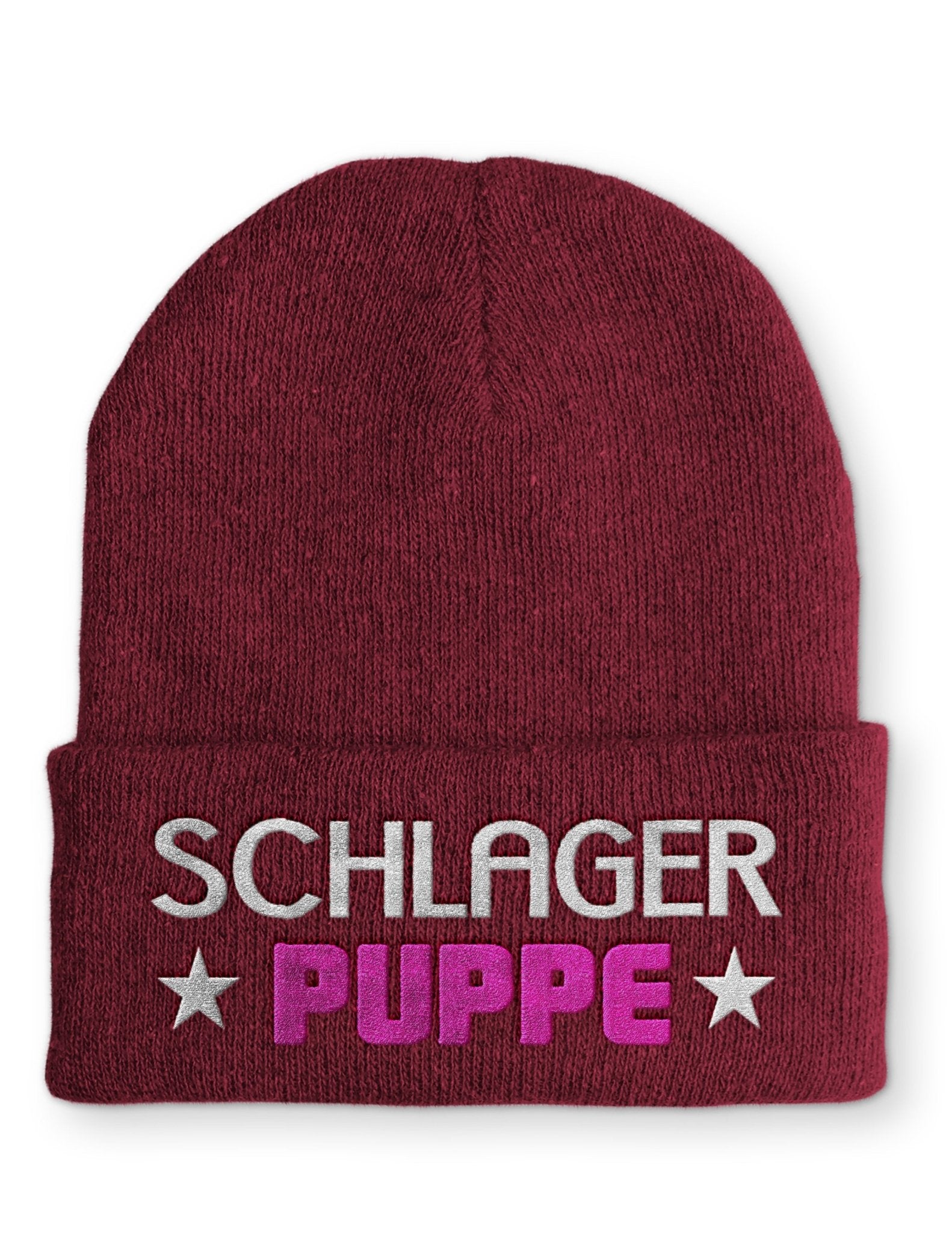 Schlager Puppe Beanie Mütze mit Spruch - tshirtladen - Mütze