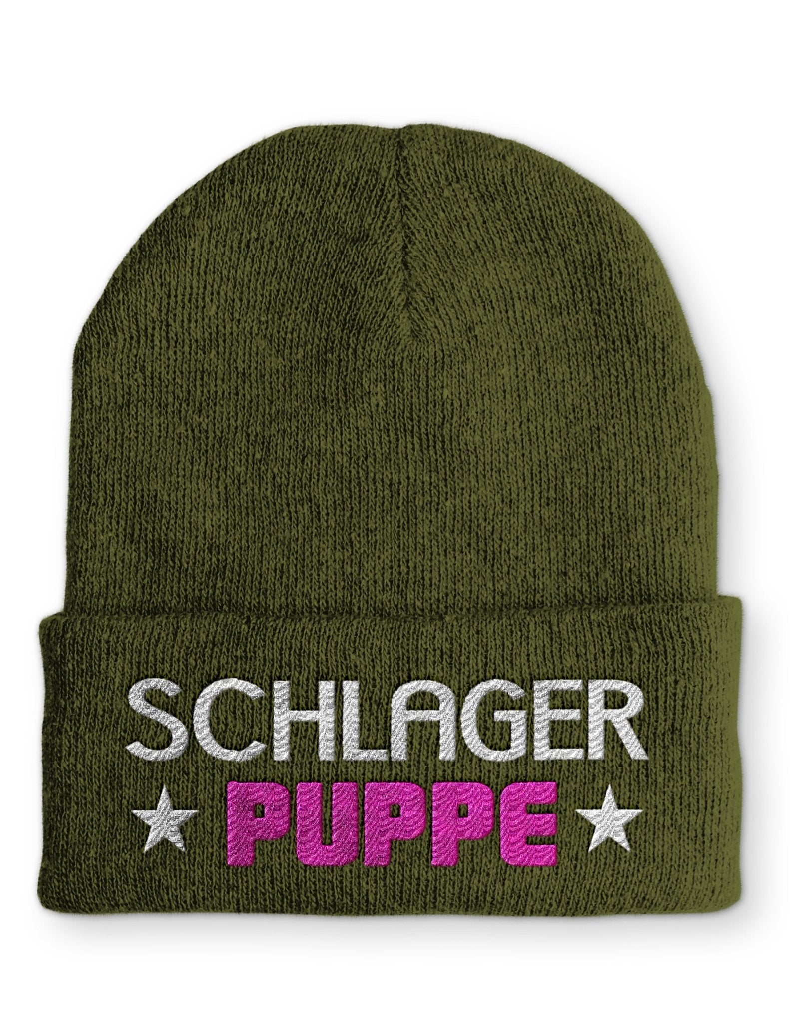 Schlager Puppe Beanie Mütze mit Spruch - tshirtladen - Mütze