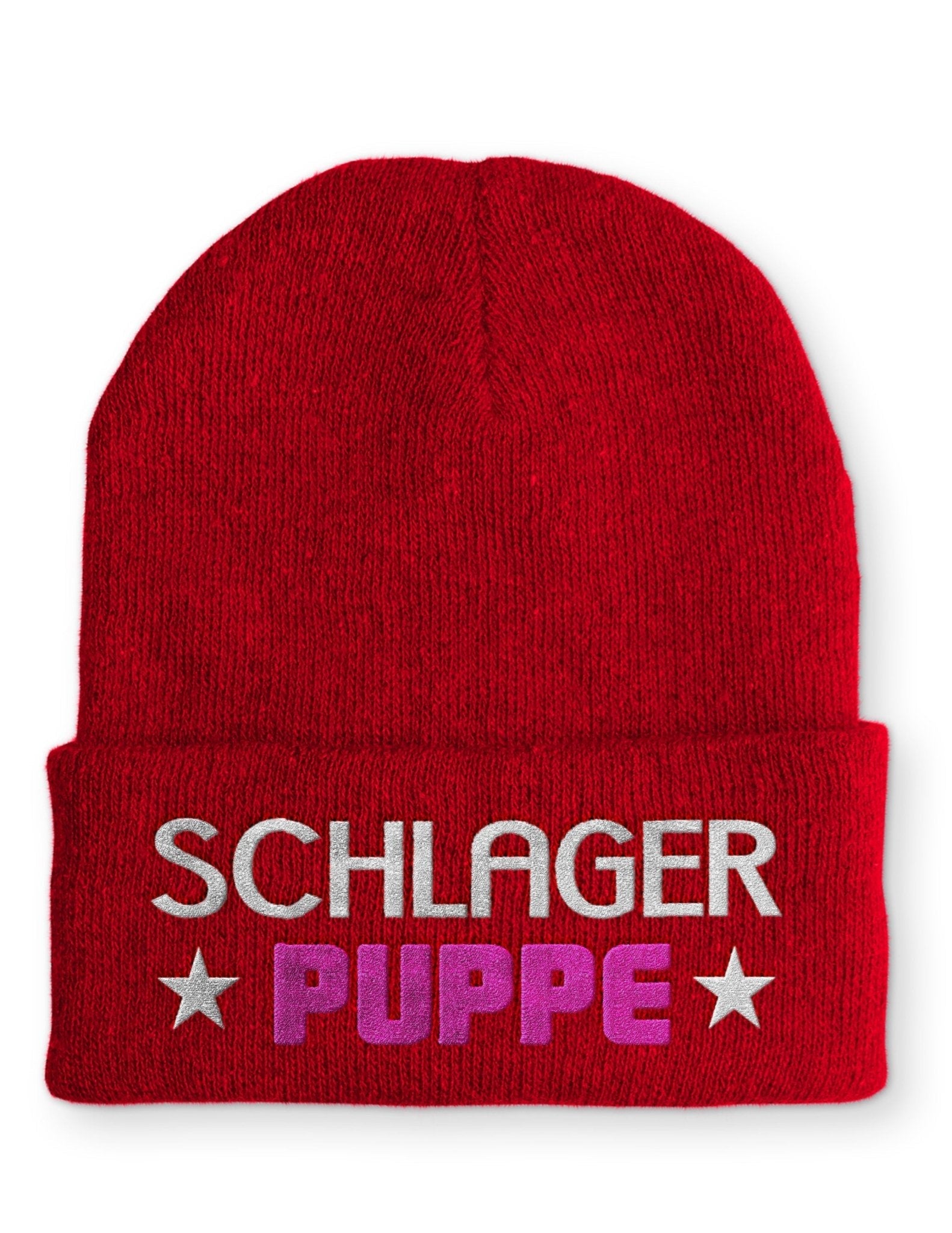 Schlager Puppe Beanie Mütze mit Spruch - tshirtladen - Mütze