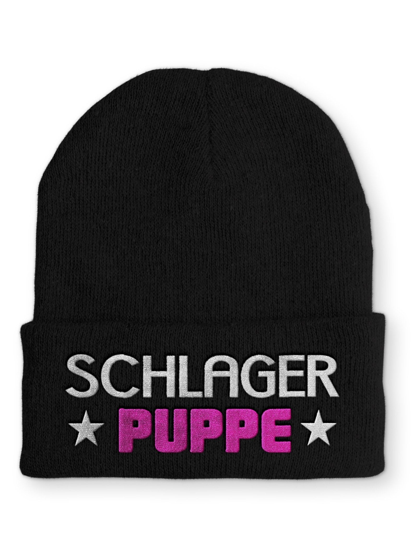 Schlager Puppe Beanie Mütze mit Spruch - tshirtladen - Mütze