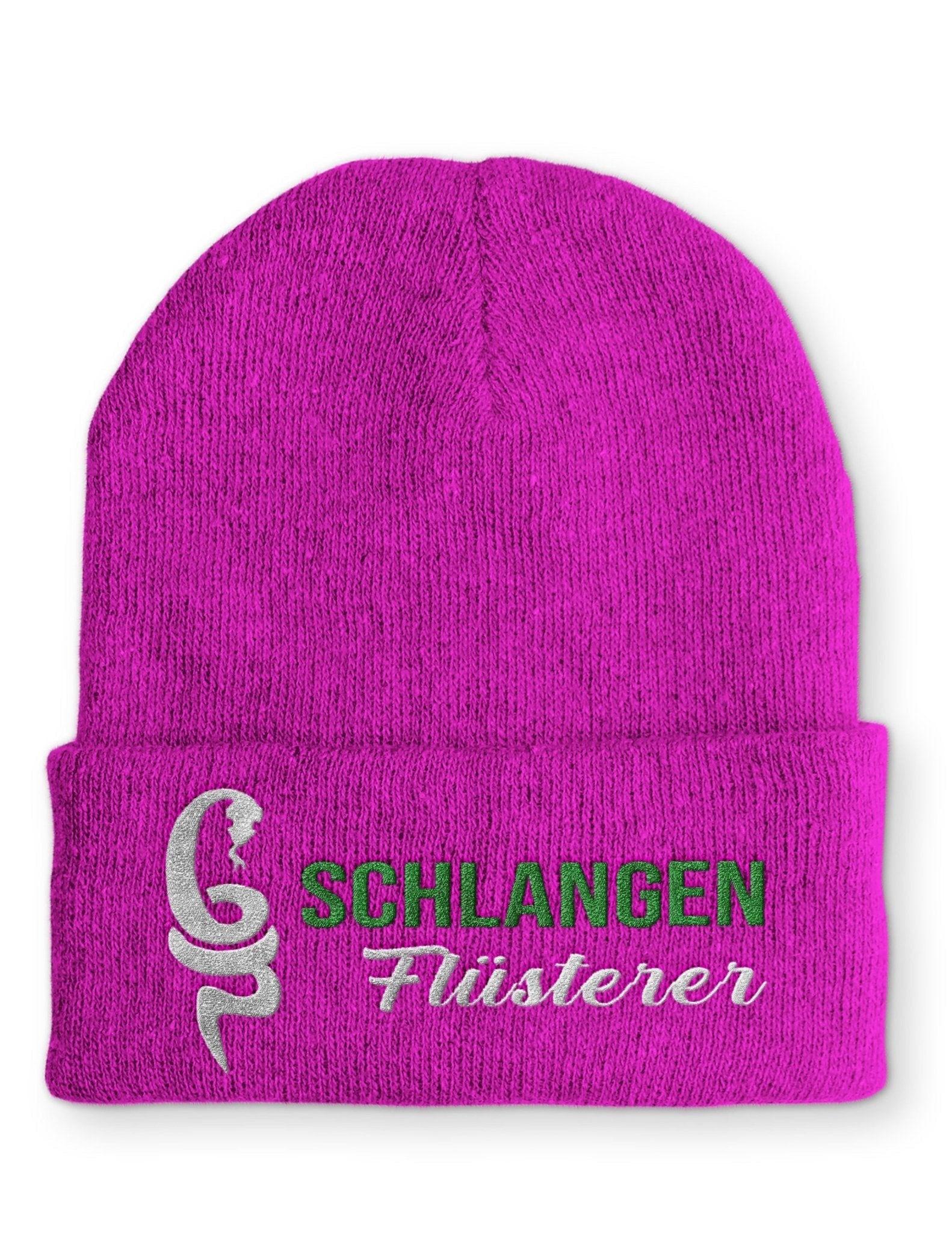 Schlangenflüsterer Beanie Mütze mit Spruch - tshirtladen - Mütze